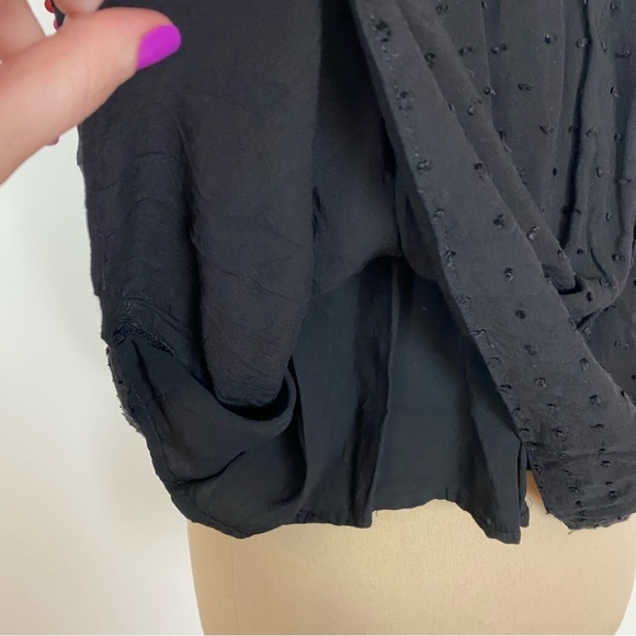 Honey Belle Womens Tank Top Black Textured L - Picture 5 of 7